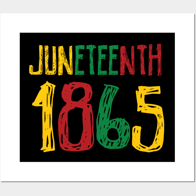 Freedom day Juneteenth 1865 Wall Art by Aldebaran